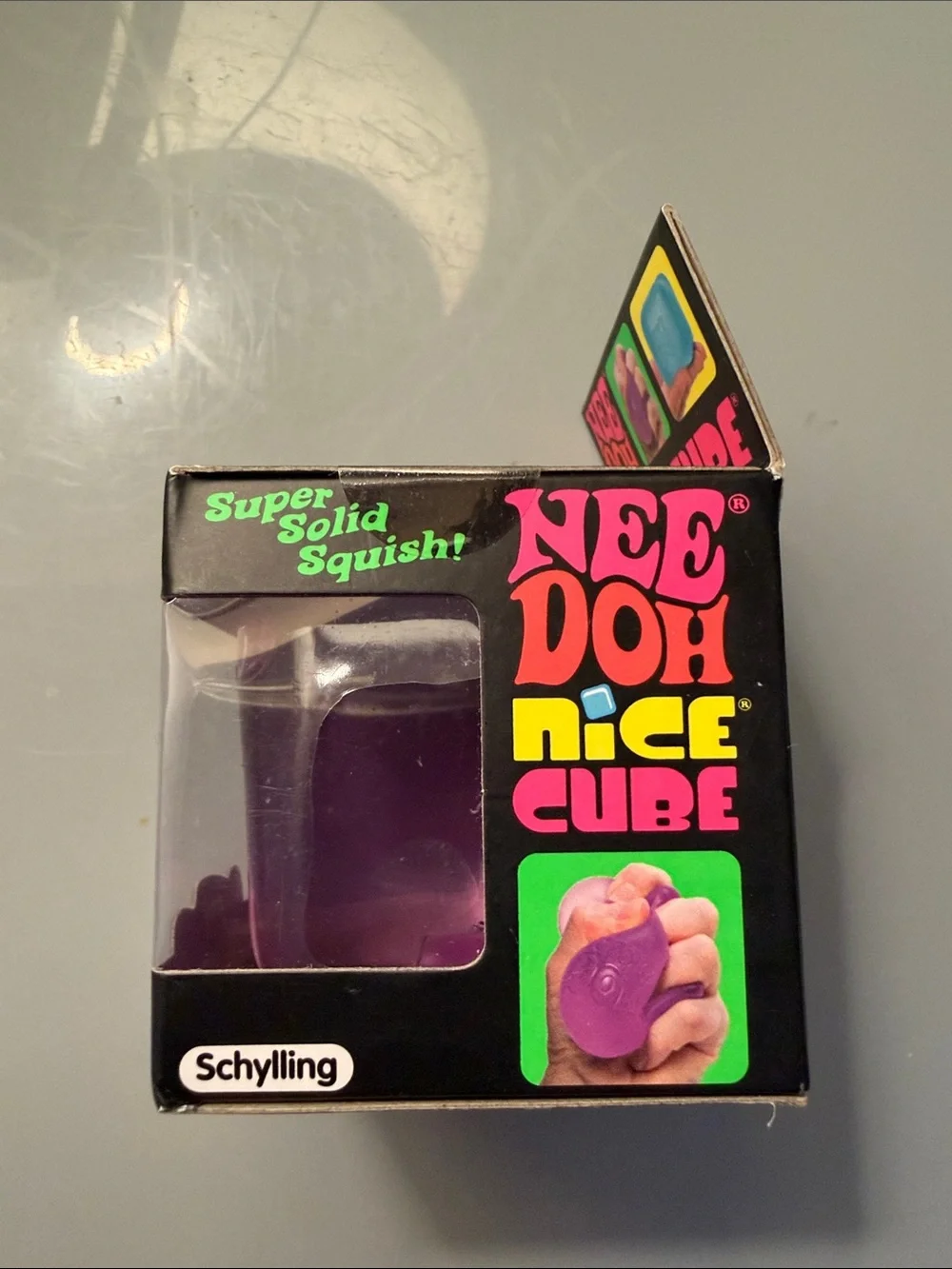 Authentic NEE DOH Nice Cube Super Solid Squish - Purple
